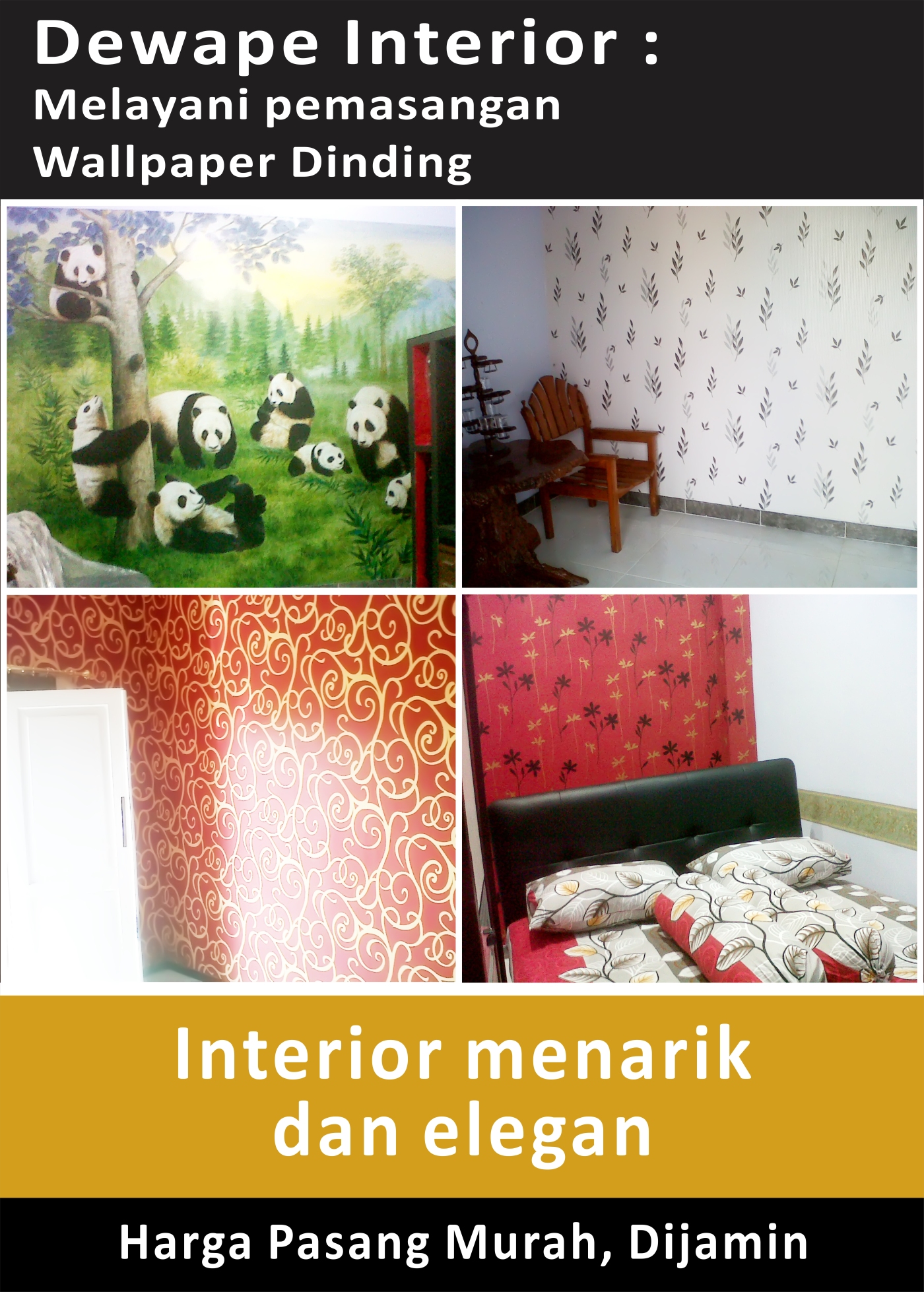 Jasa Pasang Wallpaper Dinding Di Malang Toko Grosir Wallpaper
